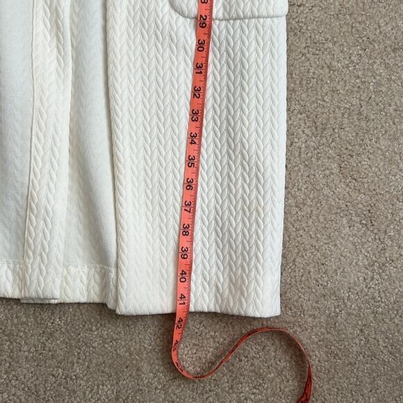 BCBGeneration Sleeveless‎ Vest Duster Pockets Cream Textured XS - Picture 11 of 11